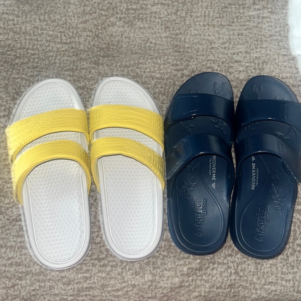 Two pair of slide Ons